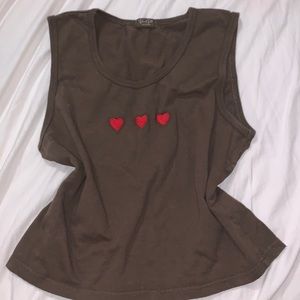 Brandy Melville Heart Tank
